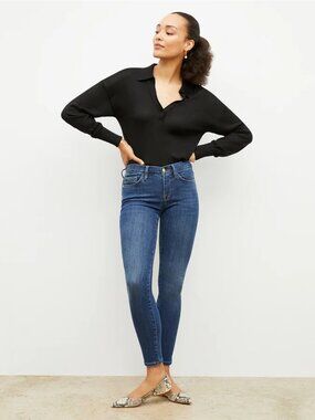 FRAME Denim Le Skinny De Jeanne Jeans In Dublin Size 26